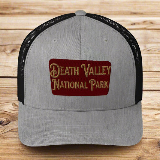 Death Valley National Park Sign Embroidered Trucker Cap - Parks Apparelhat