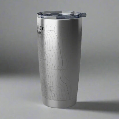Death Valley National Park Badwater Basin topographic 20 oz tumbler showing design detail or product variation