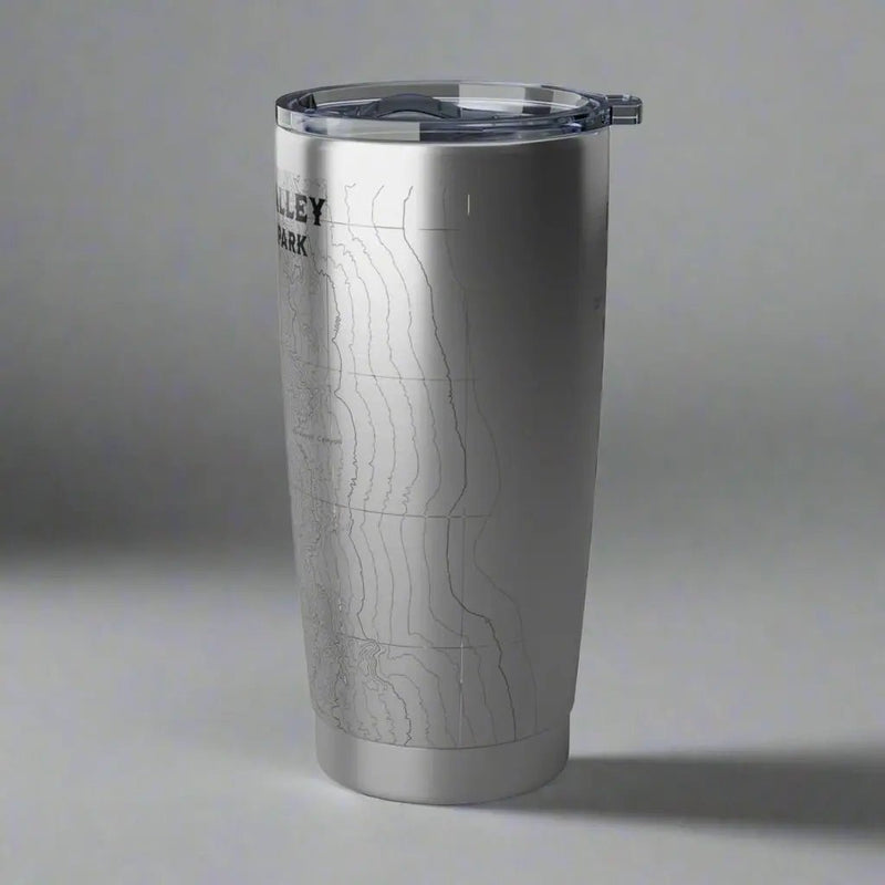 Death Valley National Park Badwater Basin topographic 20 oz tumbler showing design detail or product variation