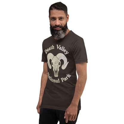 Death Valley Rams Head national park topo t-shirt detail or alternate product view