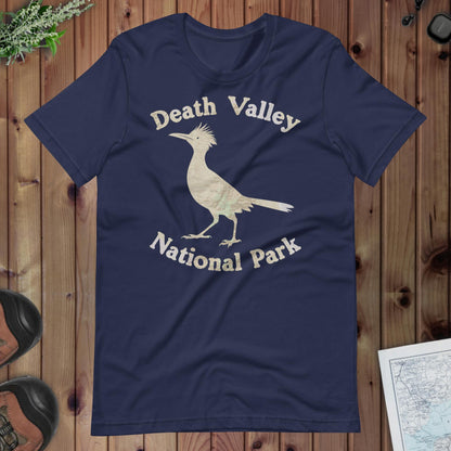 Death Valley Roadrunner national park topo t-shirt alternate apparel color or product angle