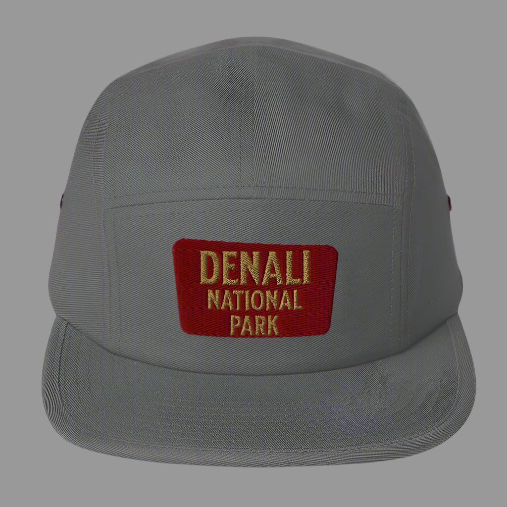 Denali National Park 5-panel hat shown in lifestyle or modeled setting