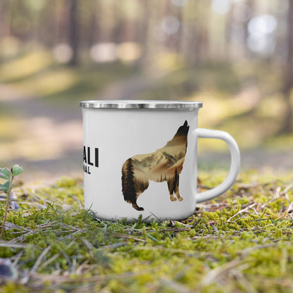 Denali National Park mountain wolf durable camp mug alternate product view