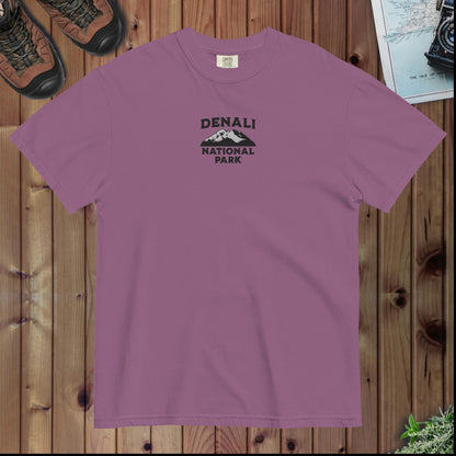 Denali National Park premium embroidered t-shirt alternate apparel color or product angle