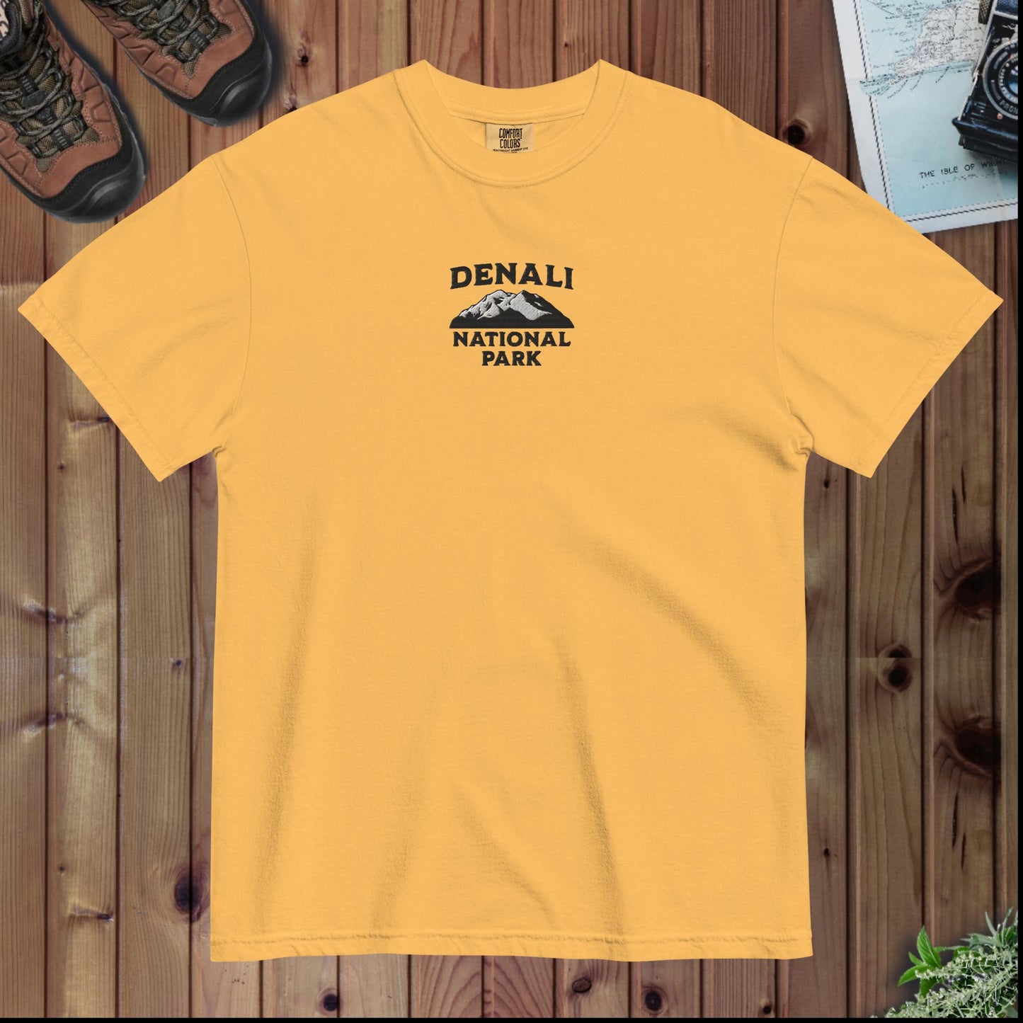 Denali National Park Premium Embroidered T-shirt - Parks ApparelT-Shirt