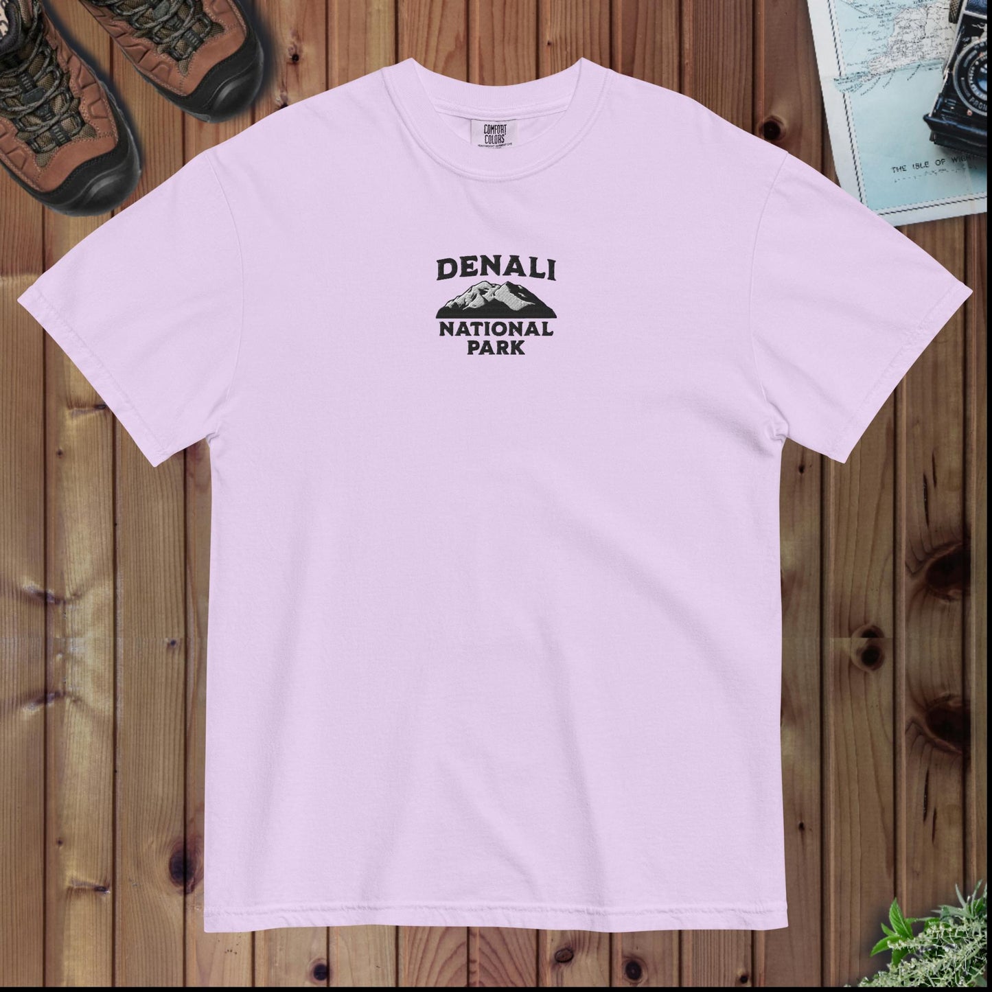 Denali National Park Premium Embroidered T-shirt - Parks ApparelT-Shirt