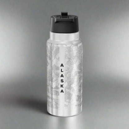 Denali National Park Topographic Bottle Tumbler 32oz - Parks Apparelwater bottle