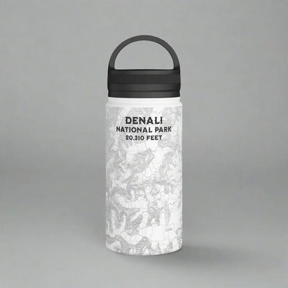 Denali National Park Topographic Steel Water Bottle Alaska 20,310 Ft. - Parks ApparelMug