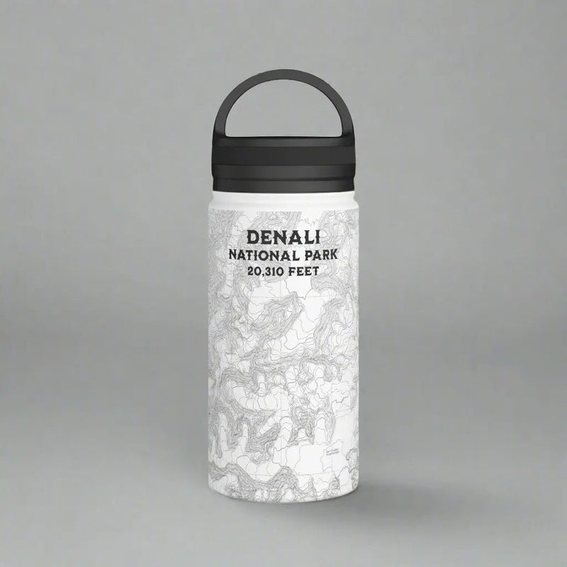 Denali National Park Topographic Steel Water Bottle Alaska 20,310 Ft. - Parks ApparelMug