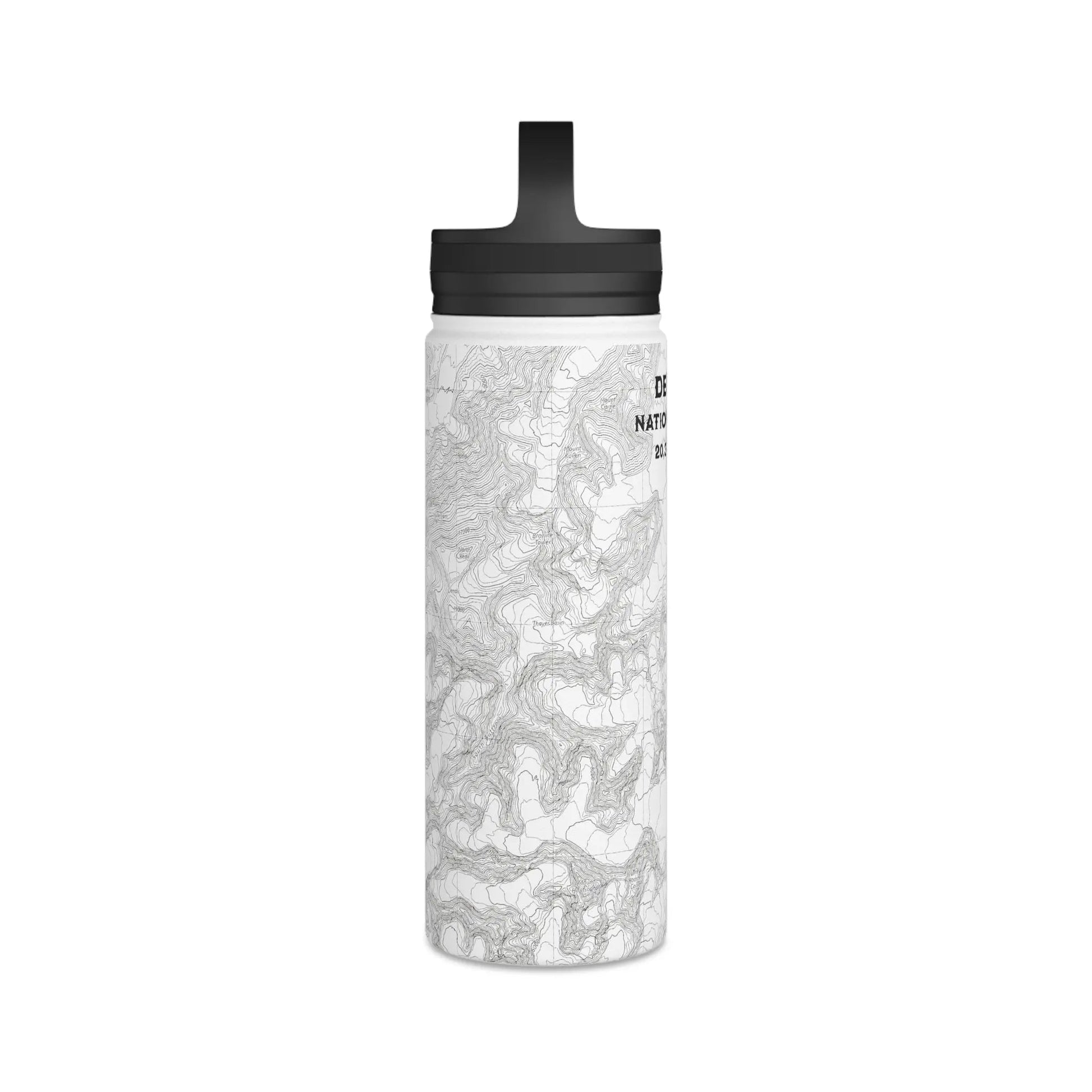 Denali National Park Topographic Steel Water Bottle Alaska 20,310 Ft. - Parks ApparelMug