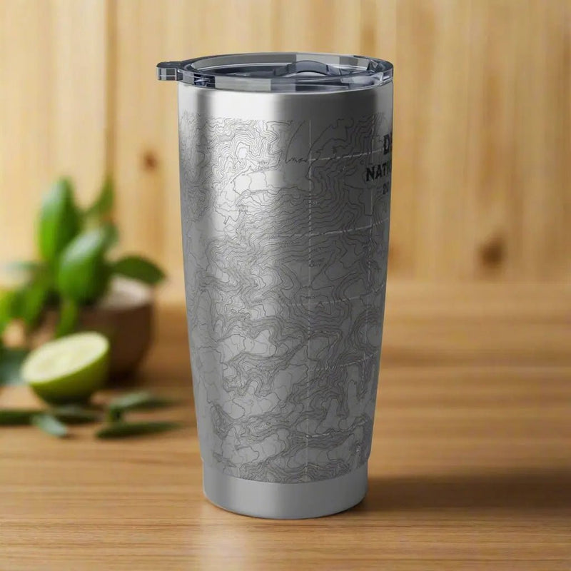Denali National Park Topographic Tumbler 20oz Elevation 20,310 Ft. - Parks ApparelMug