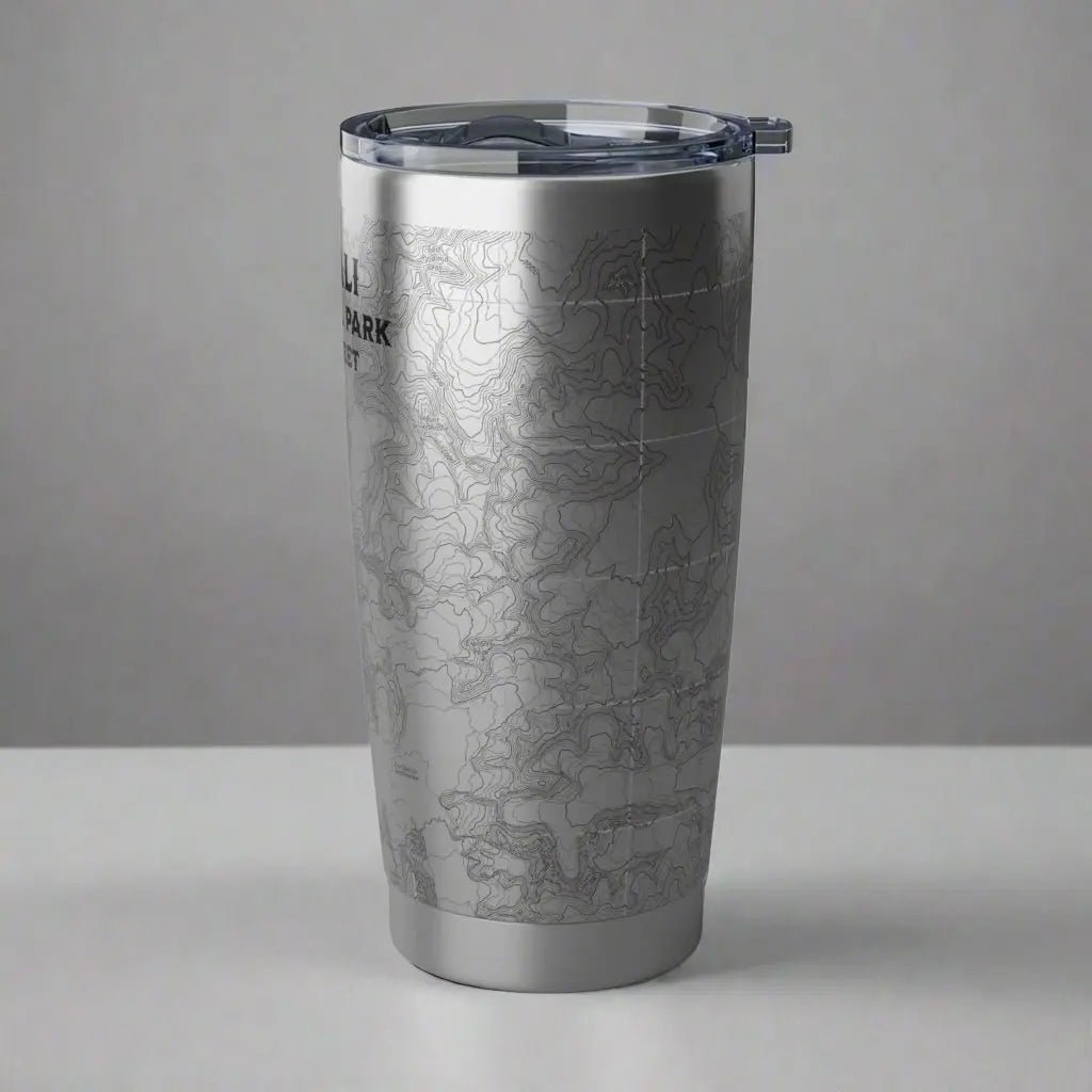 Denali National Park Topographic Tumbler 20oz Elevation 20,310 Ft. - Parks ApparelMug