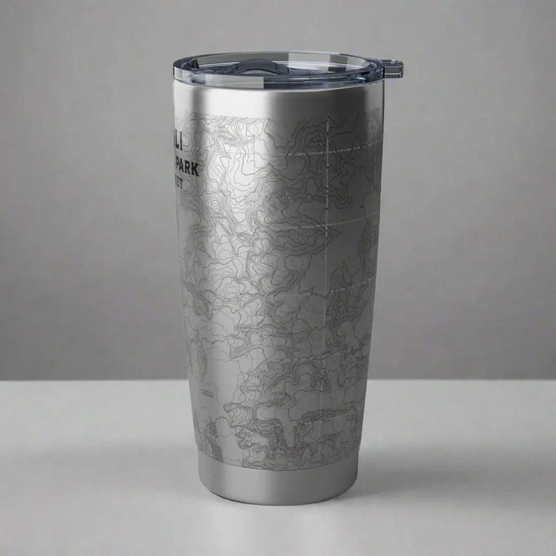 Denali National Park Topographic Tumbler 20oz Elevation 20,310 Ft. - Parks ApparelMug