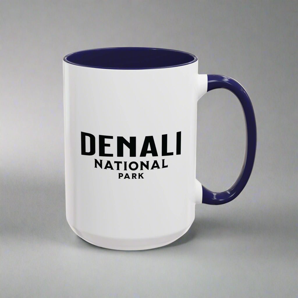 Denali National Park wolf colored coffee mug alternate product view