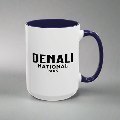 Denali National Park wolf colored coffee mug alternate product view