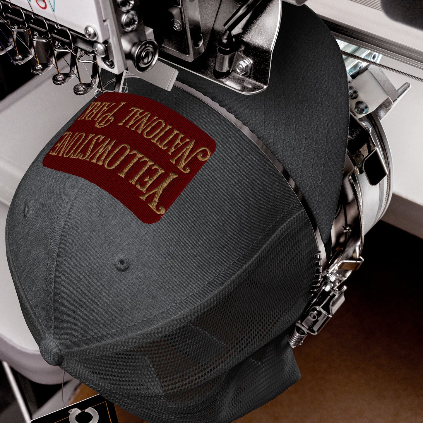 Embroidered Yellowstone National Park Trucker Cap - Parks Apparelhat
