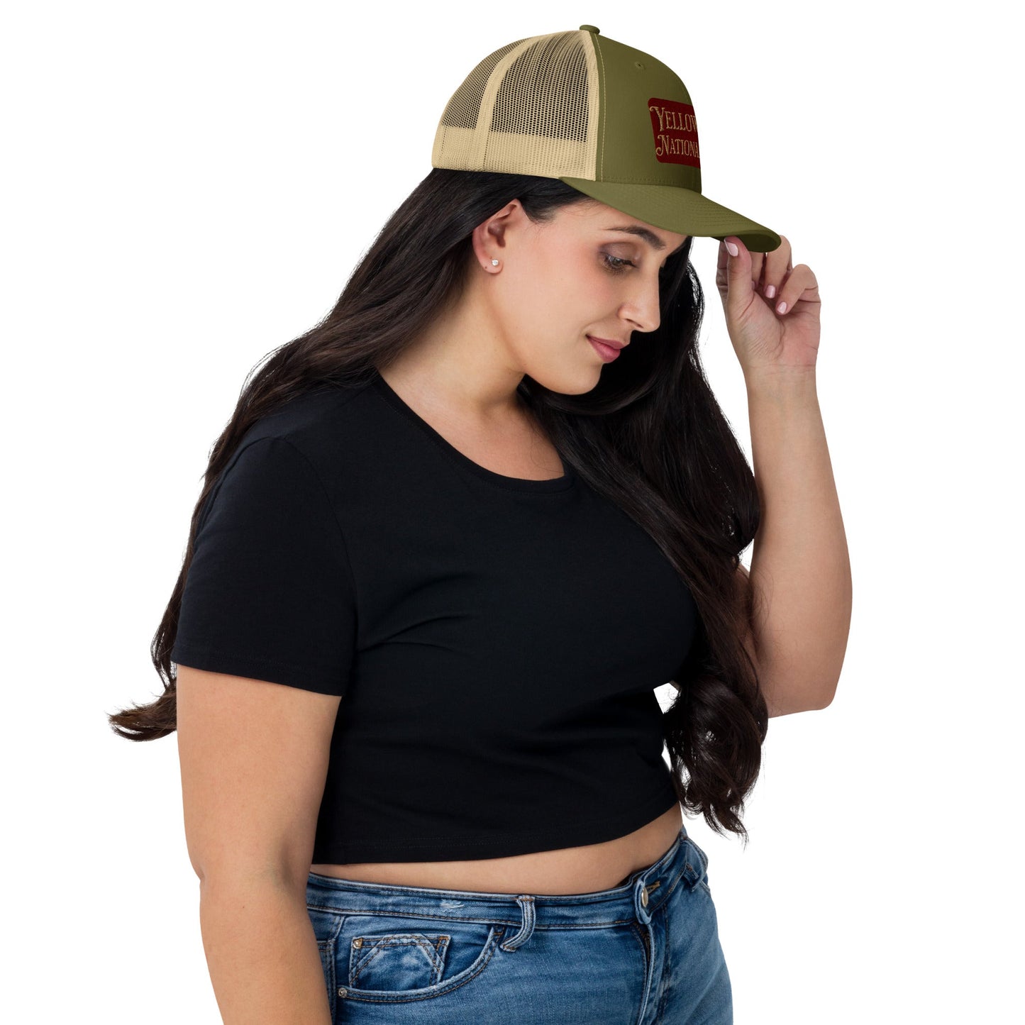 Embroidered Yellowstone National Park Trucker Cap - Parks Apparelhat
