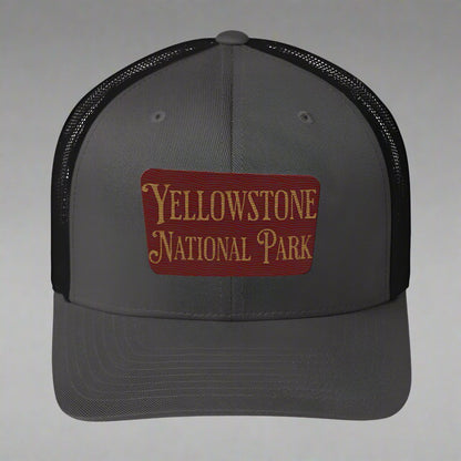 Embroidered Yellowstone National Park Trucker Cap - Parks Apparelhat