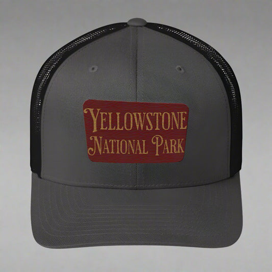 Embroidered Yellowstone National Park Trucker Cap - Parks Apparelhat