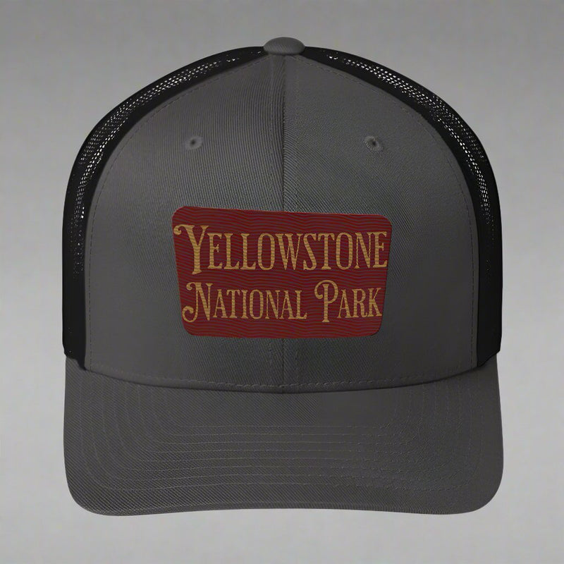 Embroidered Yellowstone National Park Trucker Cap - Parks Apparelhat