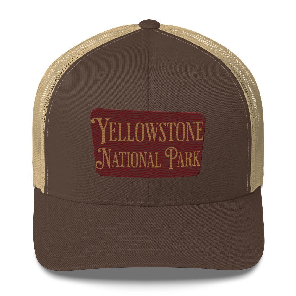 Embroidered Yellowstone National Park Trucker Cap - Parks Apparelhat