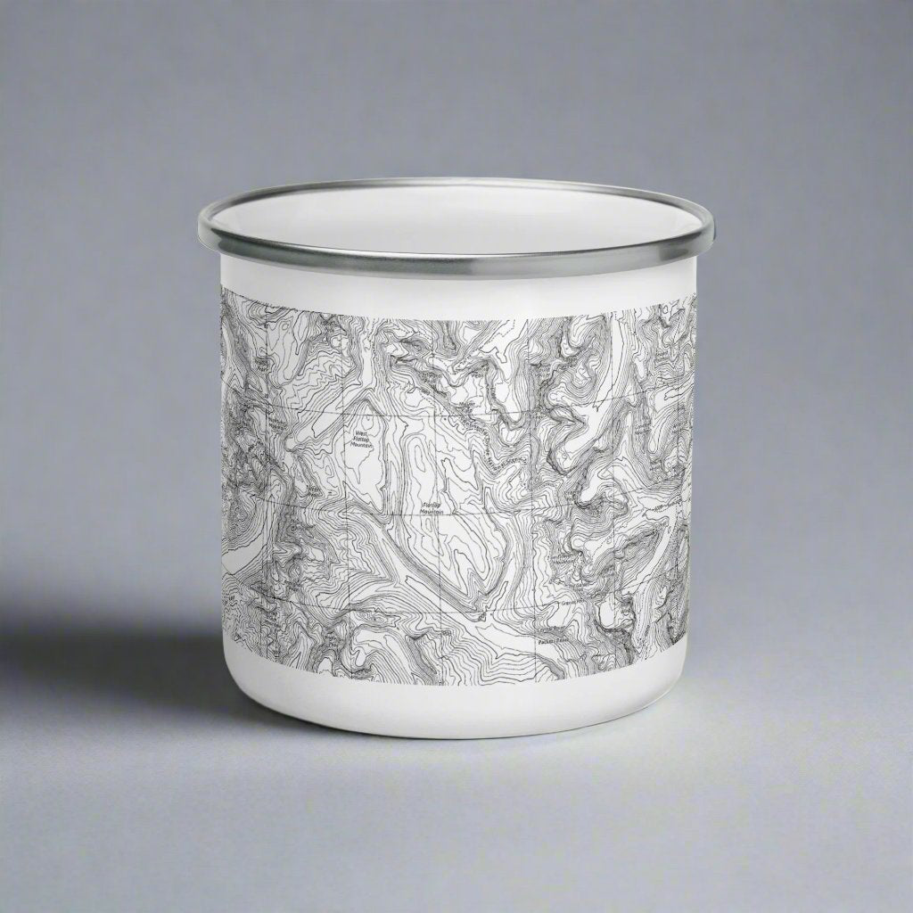 Glacier National Park Topographic Camp Mug camp mug Park Service Apparel