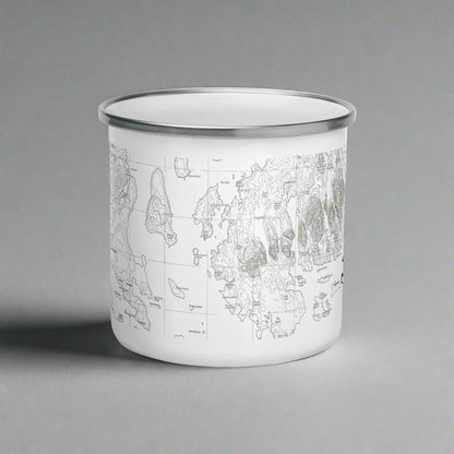 Acadia National Park Topographic Camp Mug camp mug Park Service Apparel