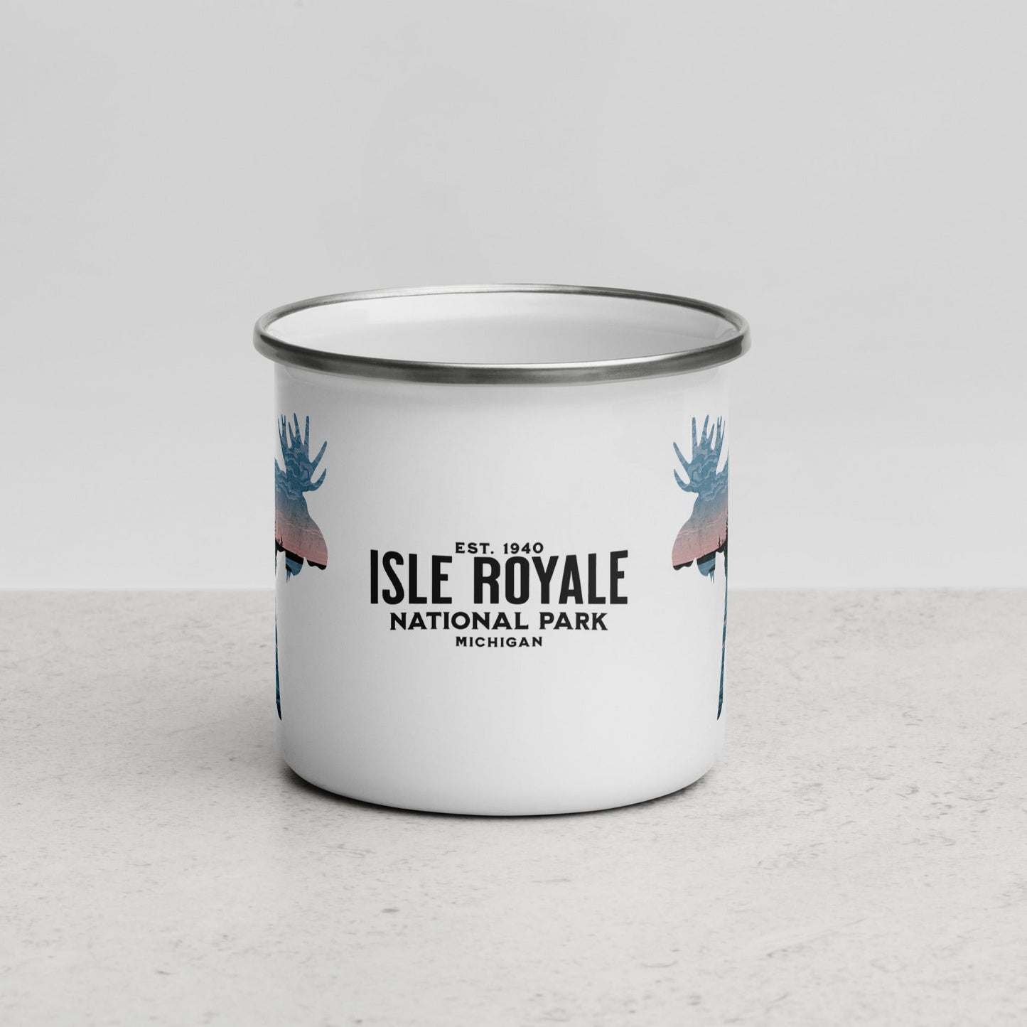 Isle Royale National Park Moose Camp Mug camp mug Park Service Apparel