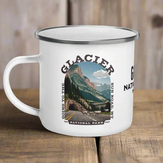 Glacier National Park Durable Enamel Camp Mug Going To The Sun Road Park Service Apparel