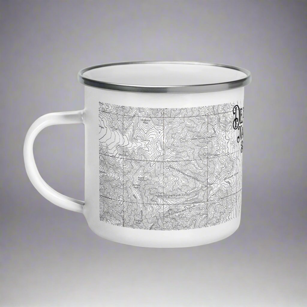 Death Valley National Park Badwater Basin Topographic Camp Mug Park Service Apparel