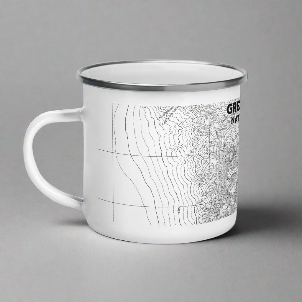 Great Basin National Park Topographic Enamel Camp Mug camp mug Park Service Apparel