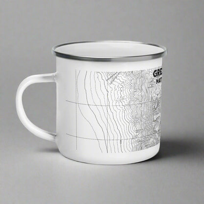 Great Basin National Park Topographic Enamel Camp Mug camp mug Park Service Apparel