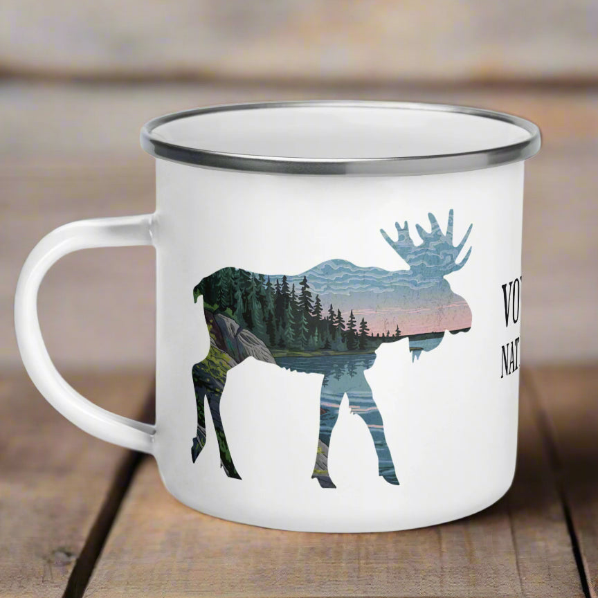 Voyageurs Moose Durable Camp Mug camp mug Park Service Apparel