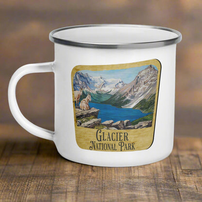 Glacier National Park Sign Camp Mug camp mug Park Service Apparel