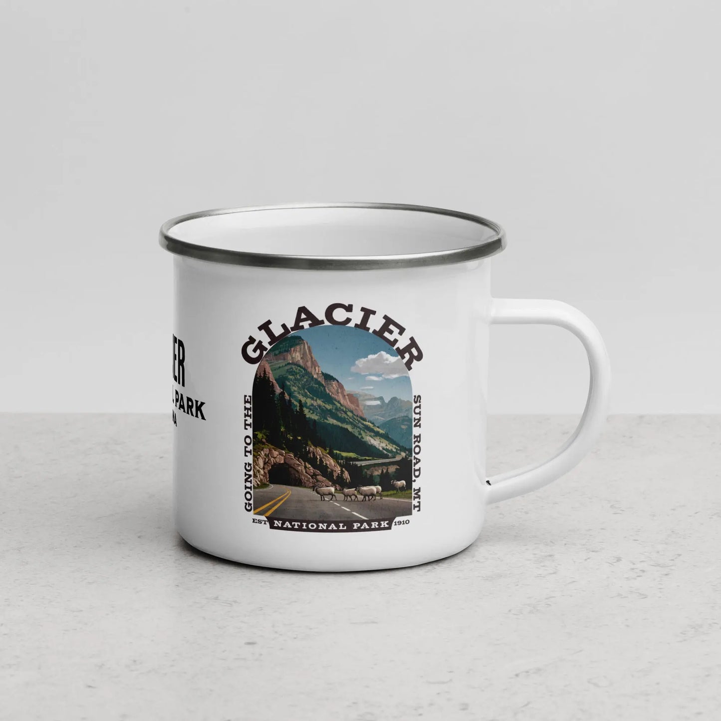 Glacier National Park Durable Enamel Camp Mug Going To The Sun Road Park Service Apparel