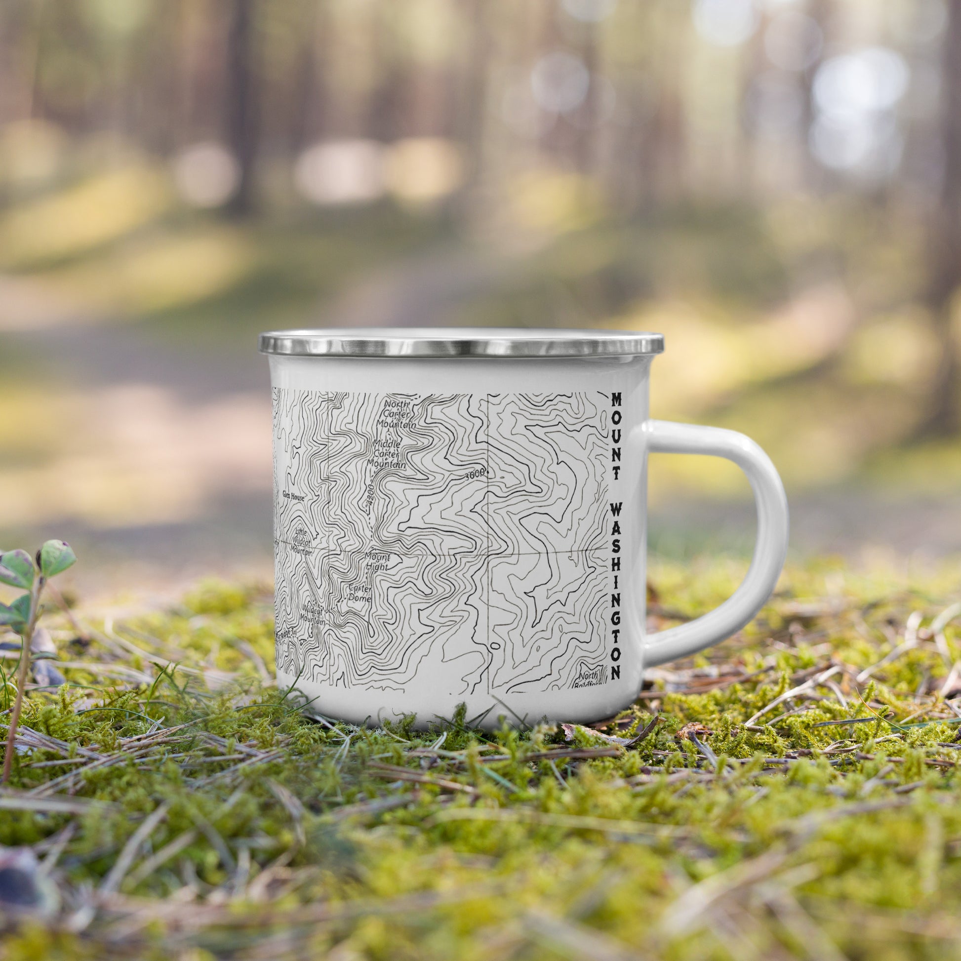 Mount Washington Topographic Durable Camp Mug Presidential Range camp mug Park Service Apparel