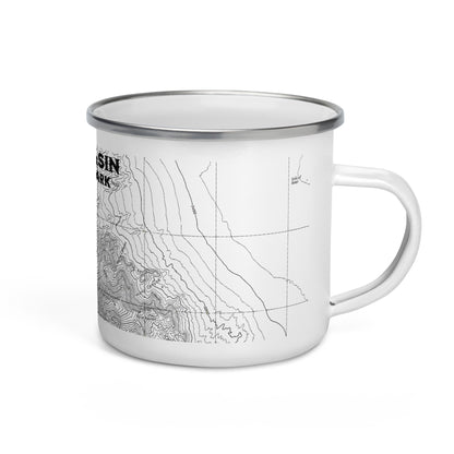 Great Basin National Park Topographic Enamel Camp Mug camp mug Park Service Apparel Default Title