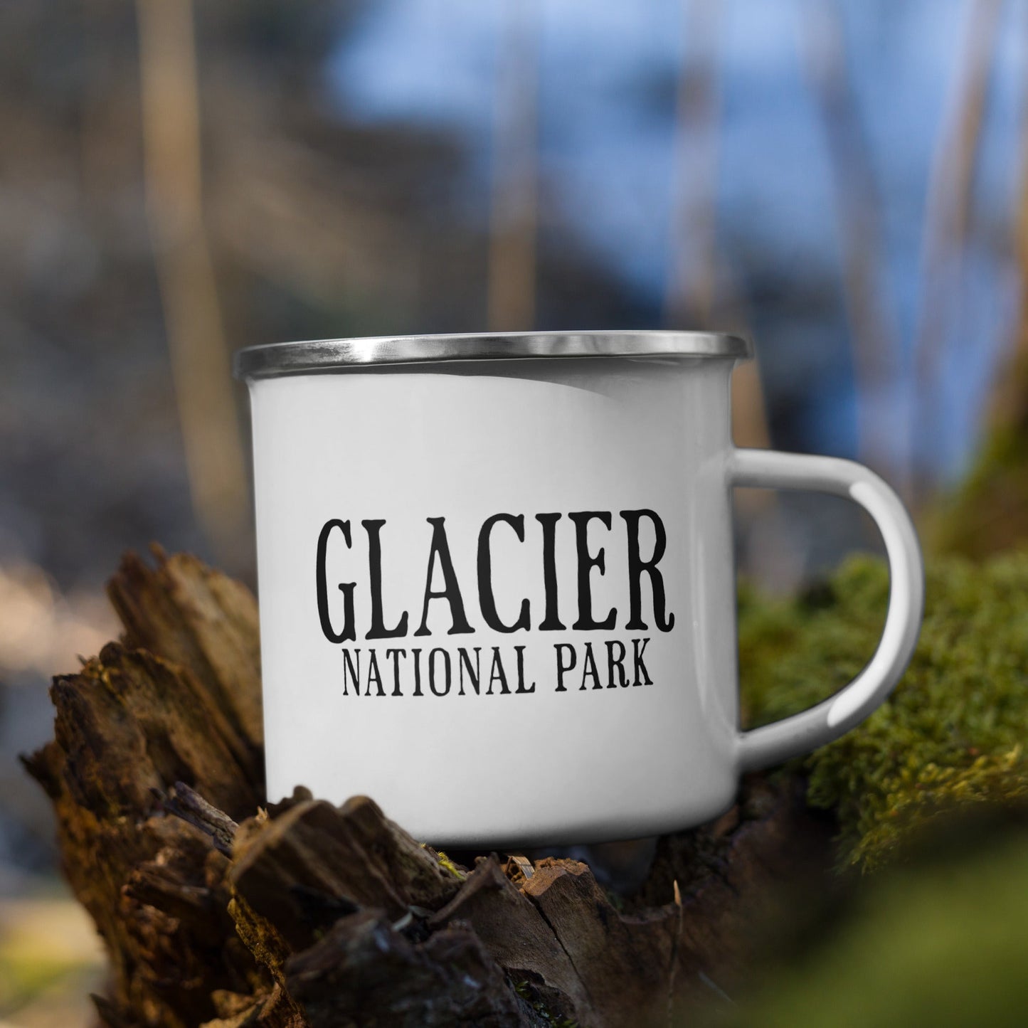 Glacier National Park Sign Camp Mug camp mug Park Service Apparel