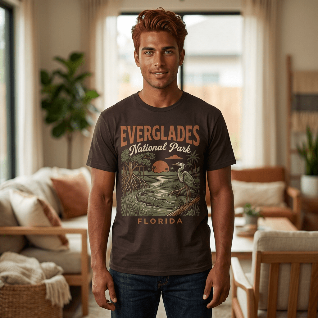Everglades National Park graphic t-shirt alternate apparel color or product angle