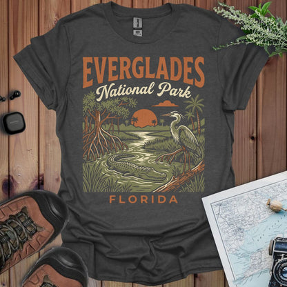 Everglades National Park graphic t-shirt shown in lifestyle or modeled setting