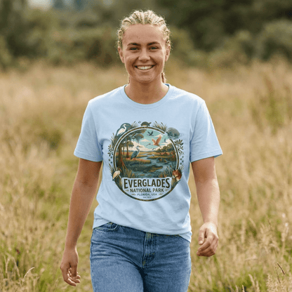Everglades National Park animals graphic t-shirt shown in lifestyle or modeled setting