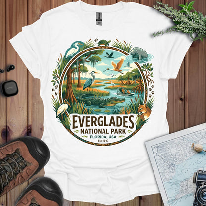 Everglades National Park animals graphic t-shirt alternate apparel color or product angle