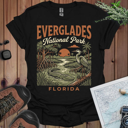 Everglades National Park graphic t-shirt shown in lifestyle or modeled setting