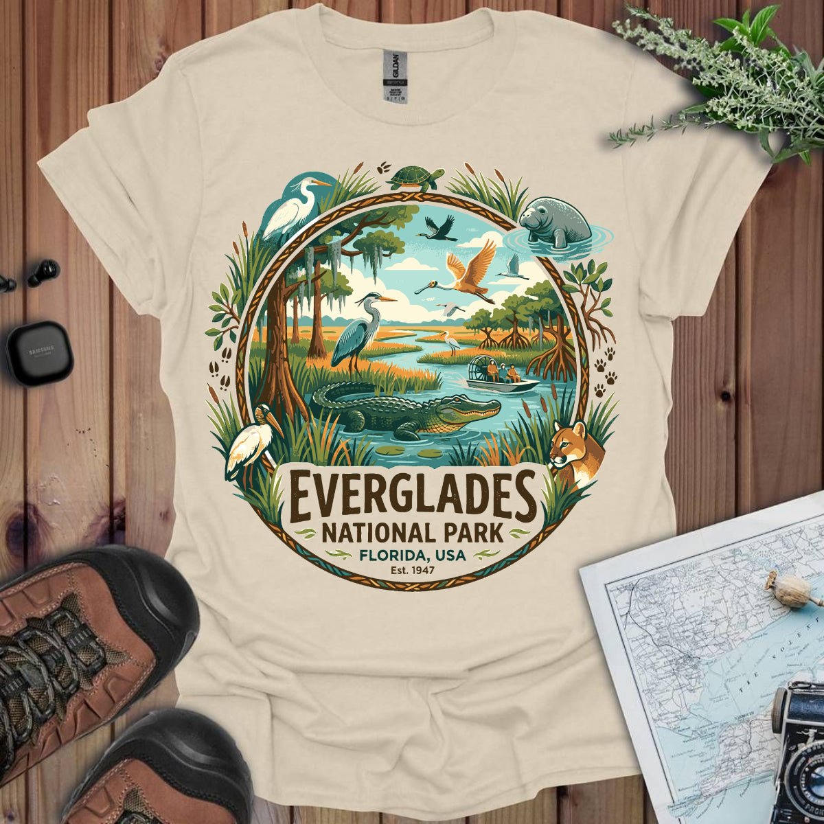 Everglades National Park animals graphic t-shirt primary product view
