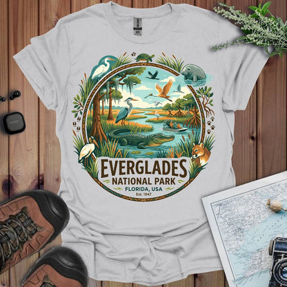 Everglades National Park animals graphic t-shirt alternate apparel color or product angle