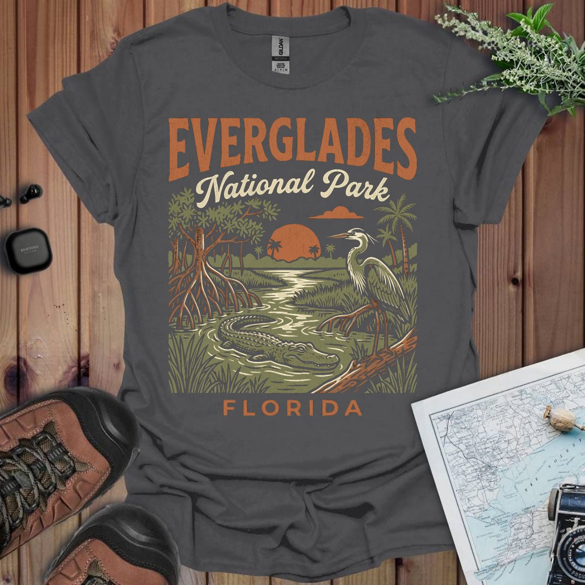 Everglades National Park graphic t-shirt alternate apparel color or product angle