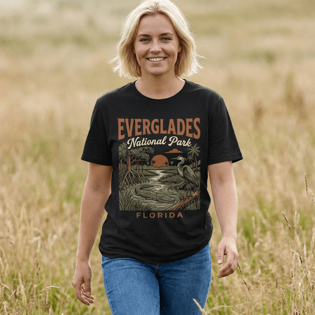 Everglades National Park graphic t-shirt alternate apparel color or product angle