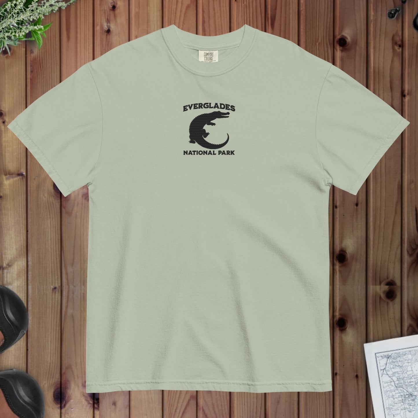 Everglades National Park premium embroidered t-shirt alternate apparel color or product angle
