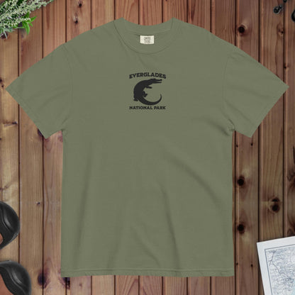 Everglades National Park premium embroidered t-shirt shown in lifestyle or modeled setting