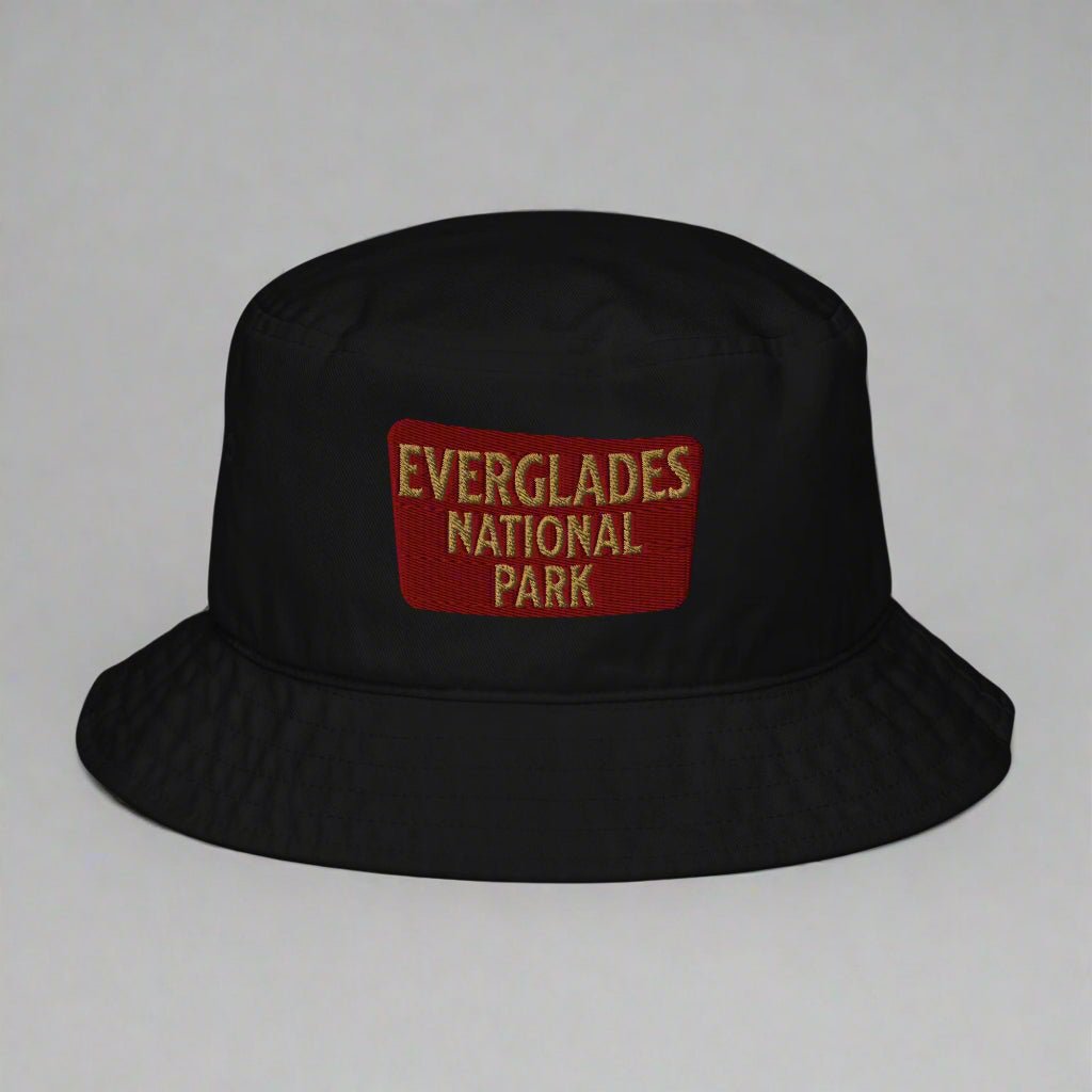 Everglades National Park sign organic bucket hat alternate product angle